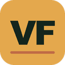 Logo do Varanda Fechada: letras VF